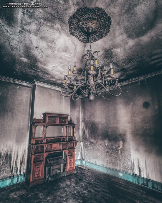 Cafe Inferno, Abandoned Building in Adelaide, South Australia.