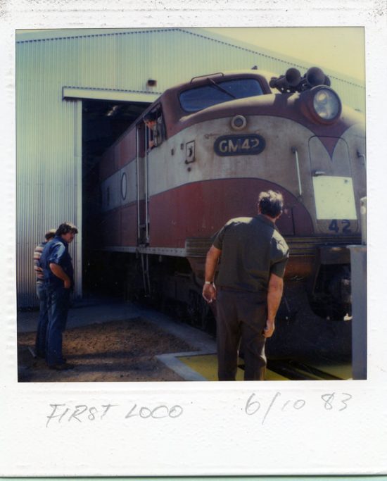 The first coal train to Northern Power Station 6-10-1983.